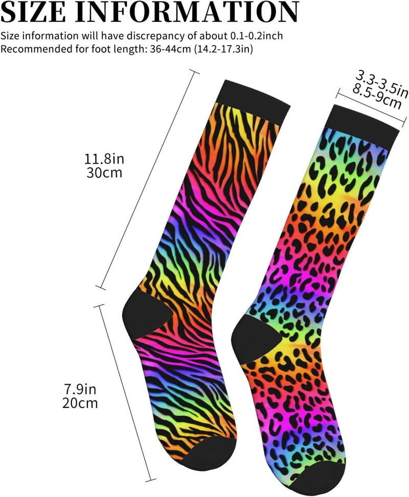 thmnj Compression Socks Knee High Support Socks for Women Men Circulation Stockings for Athletic Running Cycling Flying - Image 2